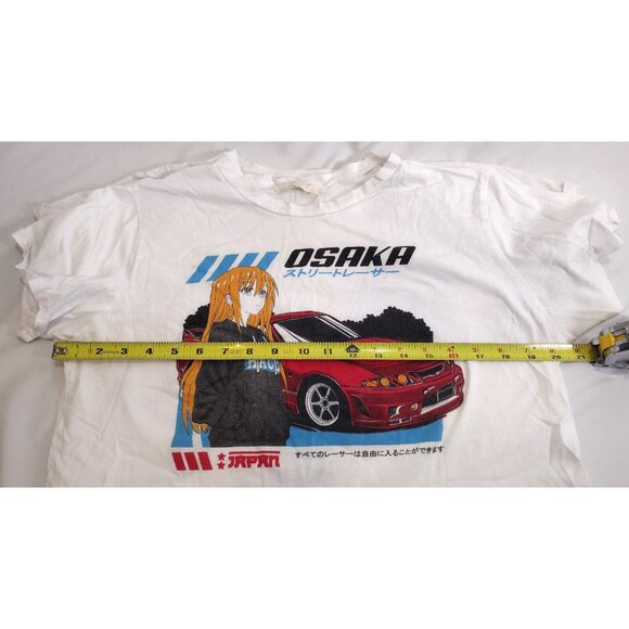 Anime Crop Tees Osaka On Fire lot of 2 (Two) White Graphic Tees Large - Picture 7 of 8